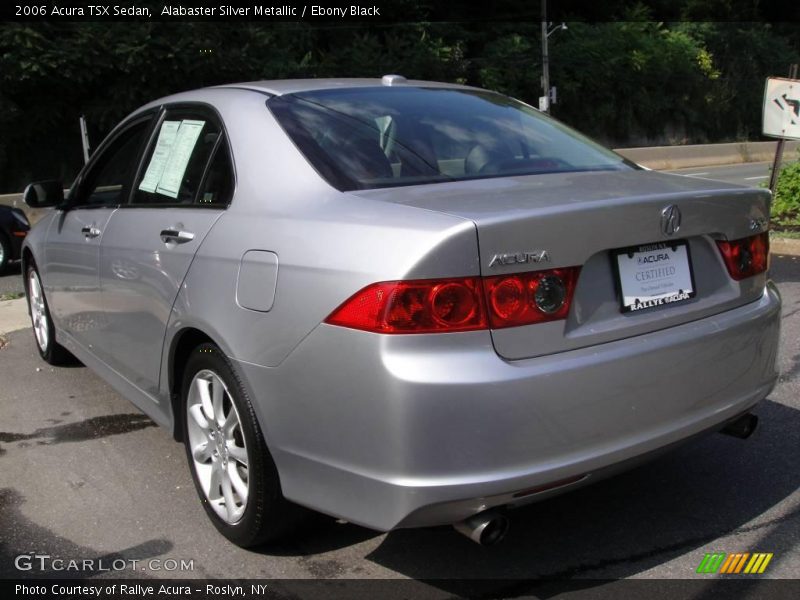 Alabaster Silver Metallic / Ebony Black 2006 Acura TSX Sedan