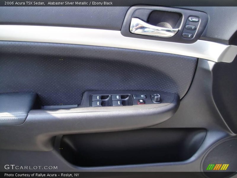 Alabaster Silver Metallic / Ebony Black 2006 Acura TSX Sedan