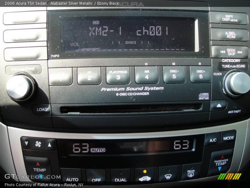Alabaster Silver Metallic / Ebony Black 2006 Acura TSX Sedan