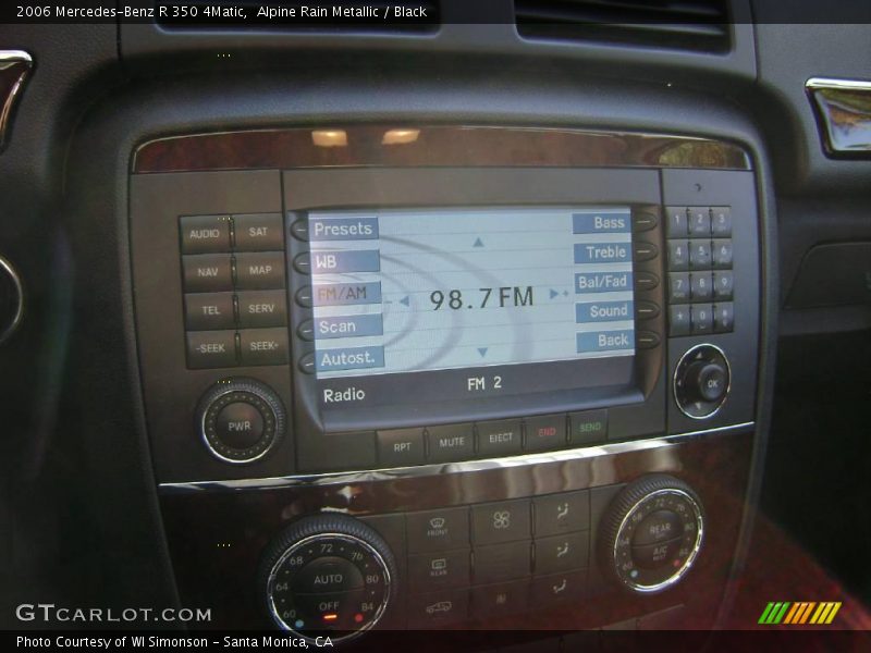 Alpine Rain Metallic / Black 2006 Mercedes-Benz R 350 4Matic
