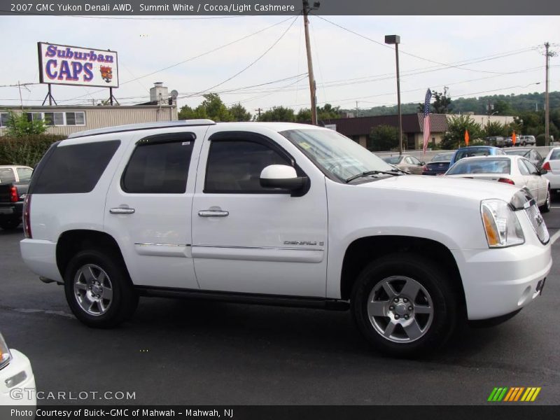 Summit White / Cocoa/Light Cashmere 2007 GMC Yukon Denali AWD