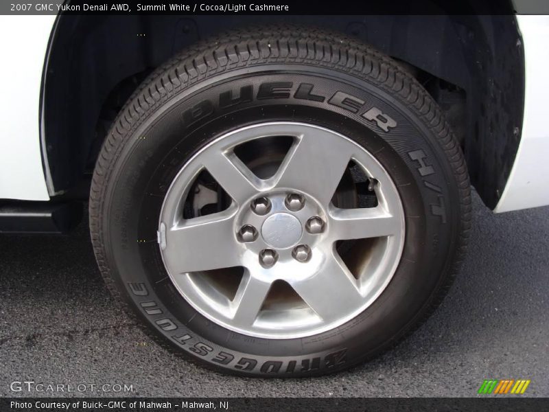 Summit White / Cocoa/Light Cashmere 2007 GMC Yukon Denali AWD