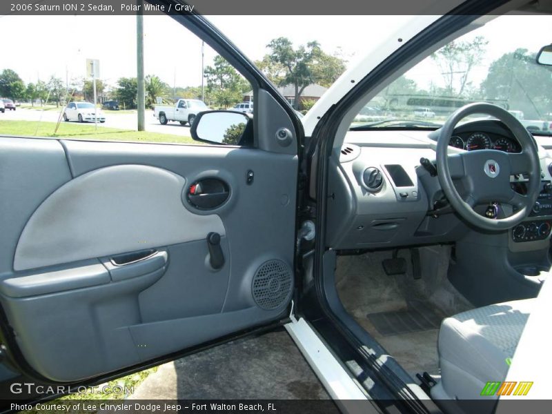Polar White / Gray 2006 Saturn ION 2 Sedan