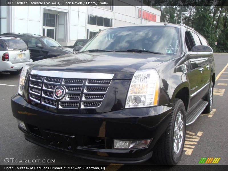 Black Raven / Ebony/Ebony 2007 Cadillac Escalade ESV AWD