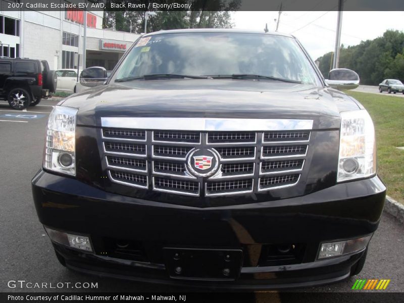Black Raven / Ebony/Ebony 2007 Cadillac Escalade ESV AWD