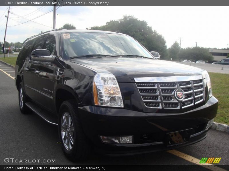 Black Raven / Ebony/Ebony 2007 Cadillac Escalade ESV AWD