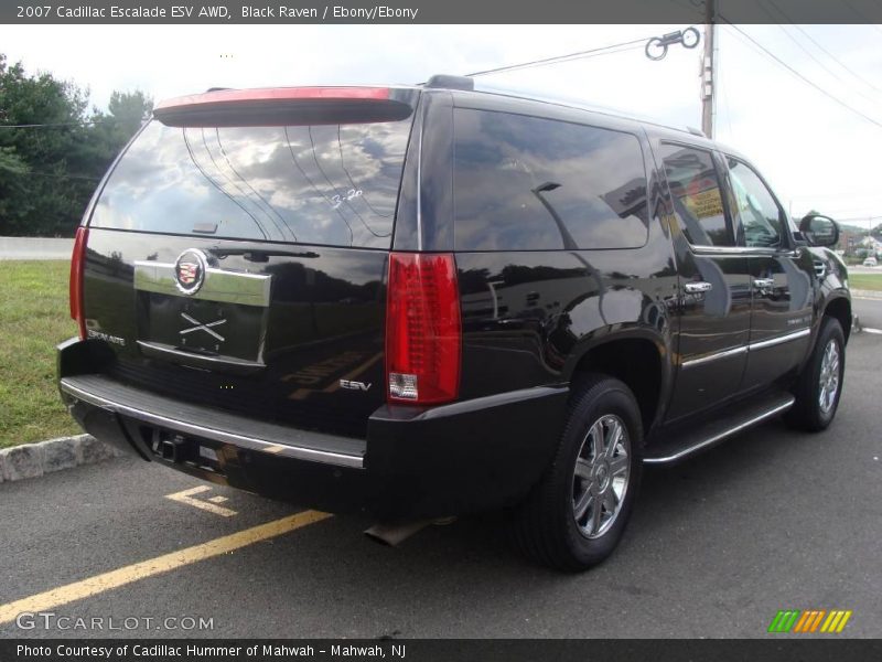 Black Raven / Ebony/Ebony 2007 Cadillac Escalade ESV AWD