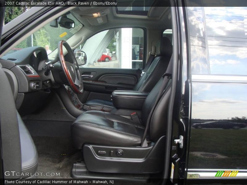 Black Raven / Ebony/Ebony 2007 Cadillac Escalade ESV AWD
