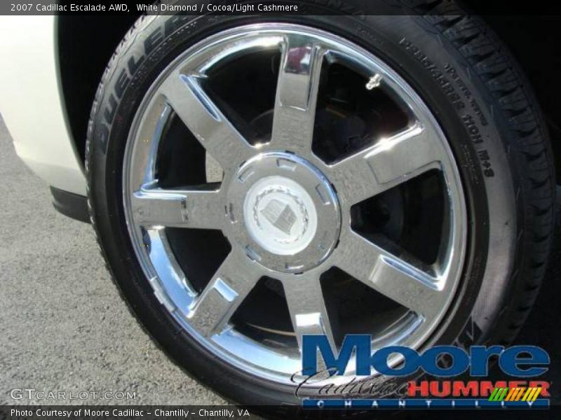 White Diamond / Cocoa/Light Cashmere 2007 Cadillac Escalade AWD