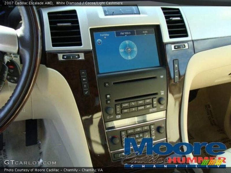 White Diamond / Cocoa/Light Cashmere 2007 Cadillac Escalade AWD