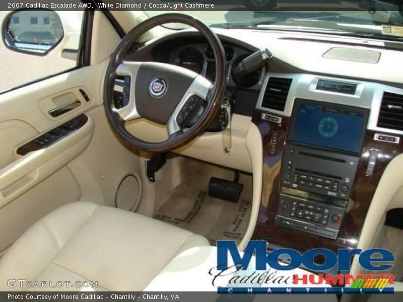 White Diamond / Cocoa/Light Cashmere 2007 Cadillac Escalade AWD