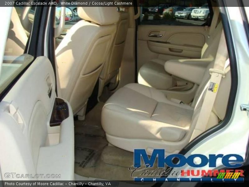 White Diamond / Cocoa/Light Cashmere 2007 Cadillac Escalade AWD