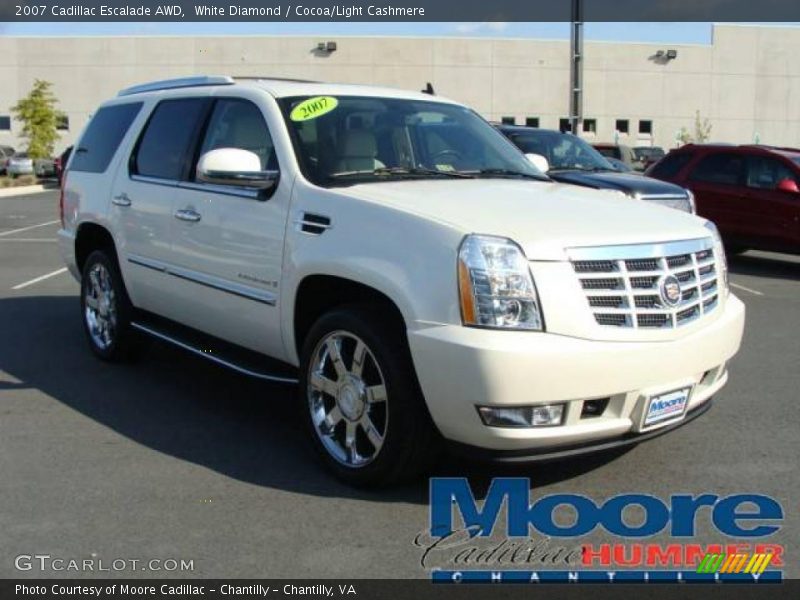 White Diamond / Cocoa/Light Cashmere 2007 Cadillac Escalade AWD