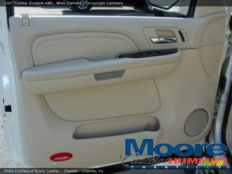 White Diamond / Cocoa/Light Cashmere 2007 Cadillac Escalade AWD