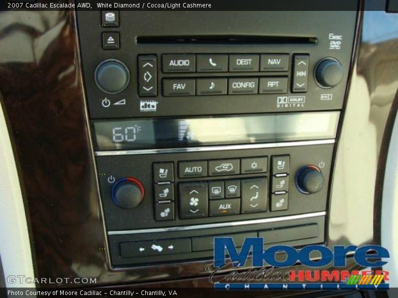 White Diamond / Cocoa/Light Cashmere 2007 Cadillac Escalade AWD