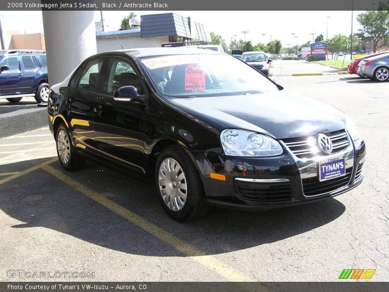 Black / Anthracite Black 2008 Volkswagen Jetta S Sedan
