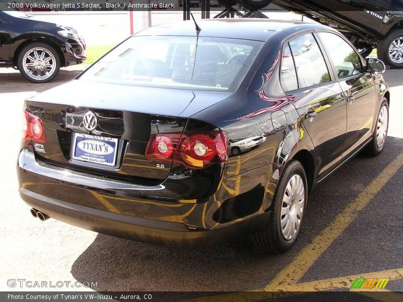Black / Anthracite Black 2008 Volkswagen Jetta S Sedan