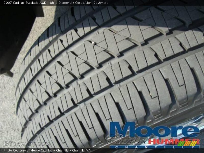White Diamond / Cocoa/Light Cashmere 2007 Cadillac Escalade AWD