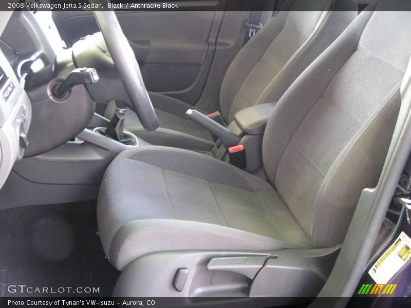 Black / Anthracite Black 2008 Volkswagen Jetta S Sedan
