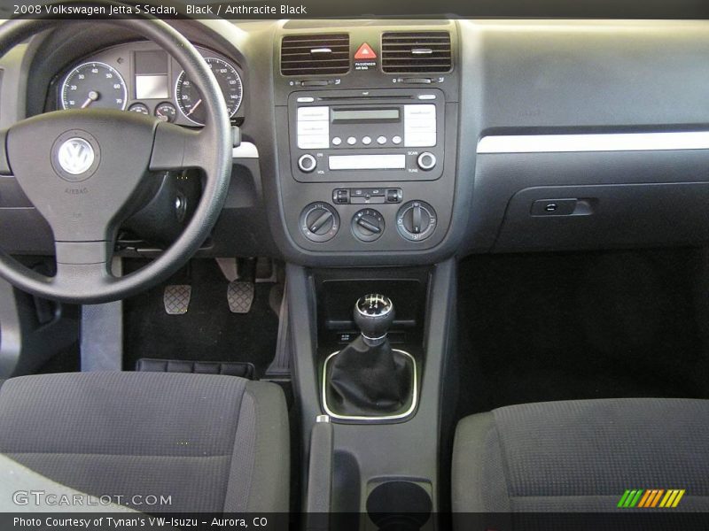 Black / Anthracite Black 2008 Volkswagen Jetta S Sedan