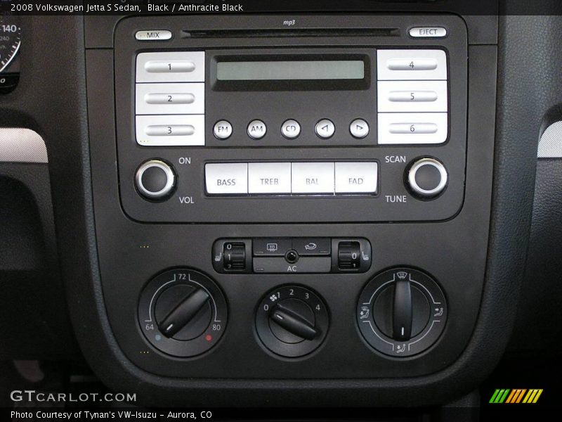 Black / Anthracite Black 2008 Volkswagen Jetta S Sedan