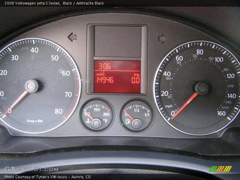 Black / Anthracite Black 2008 Volkswagen Jetta S Sedan