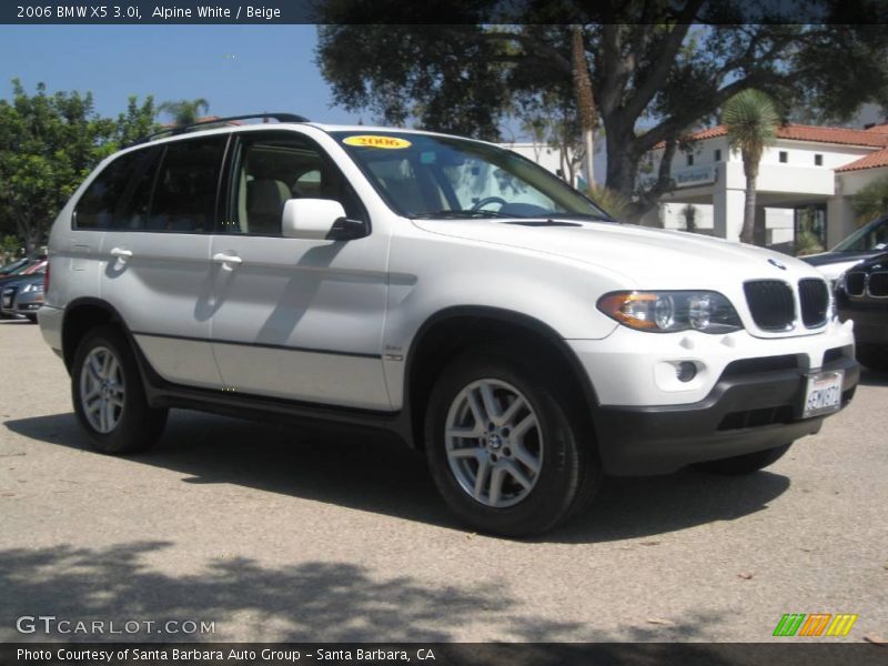 Alpine White / Beige 2006 BMW X5 3.0i