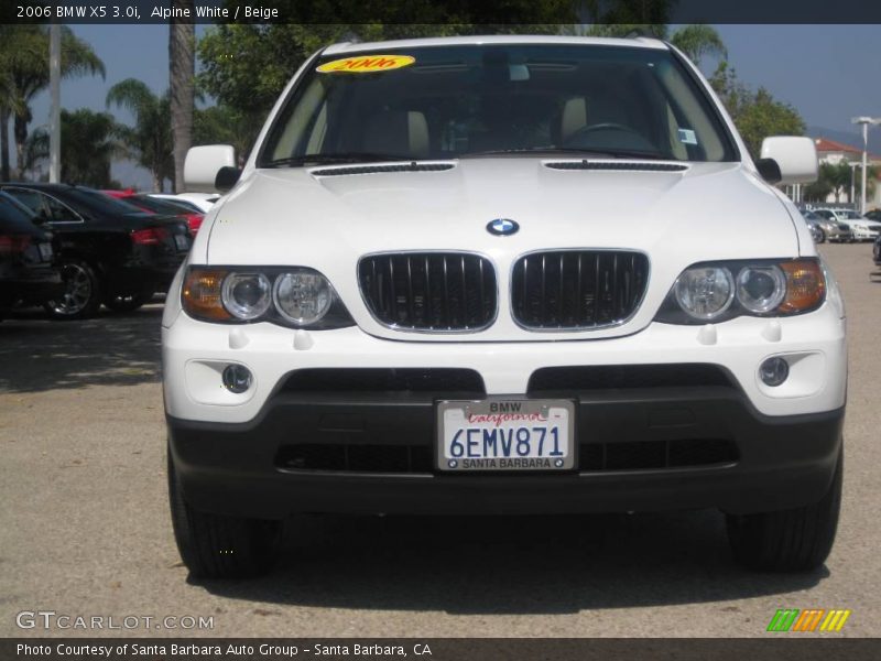 Alpine White / Beige 2006 BMW X5 3.0i