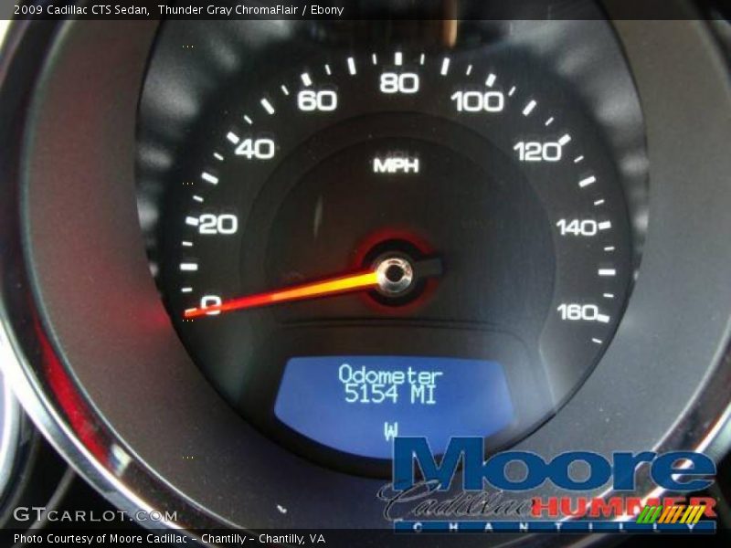 Thunder Gray ChromaFlair / Ebony 2009 Cadillac CTS Sedan