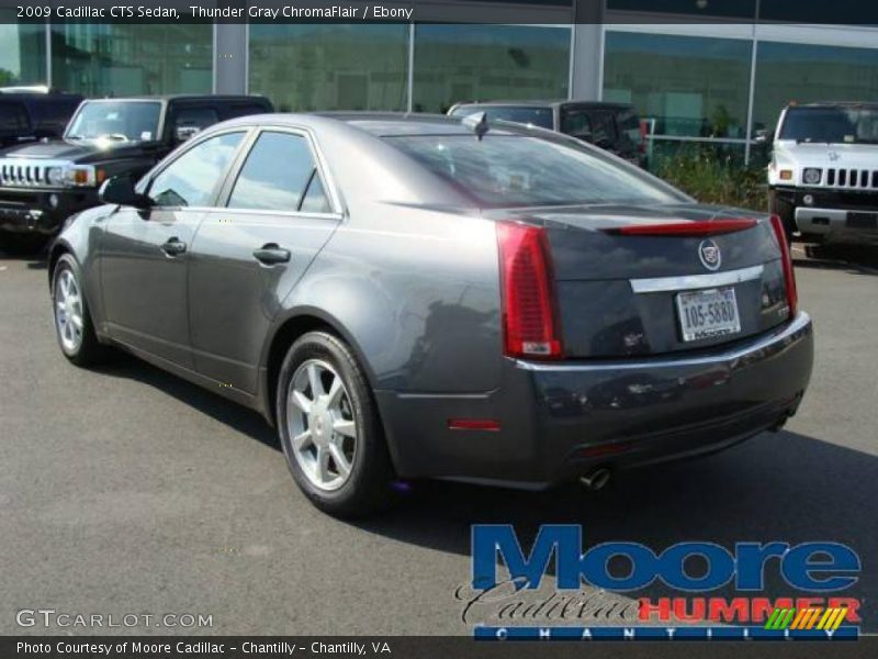 Thunder Gray ChromaFlair / Ebony 2009 Cadillac CTS Sedan