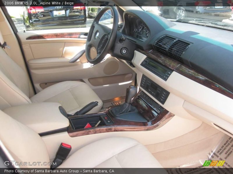 Alpine White / Beige 2006 BMW X5 3.0i
