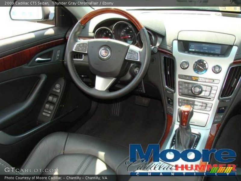 Thunder Gray ChromaFlair / Ebony 2009 Cadillac CTS Sedan