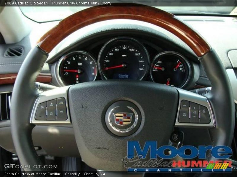 Thunder Gray ChromaFlair / Ebony 2009 Cadillac CTS Sedan
