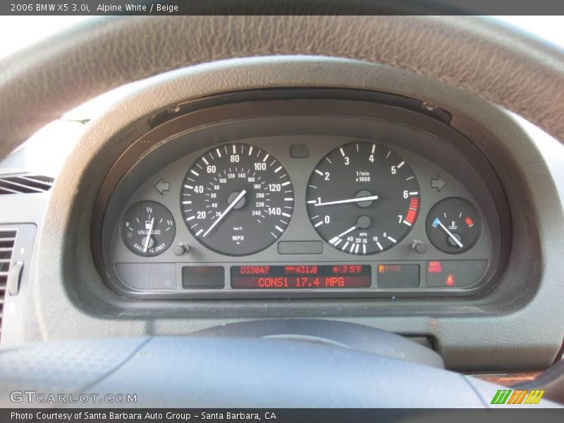 Alpine White / Beige 2006 BMW X5 3.0i