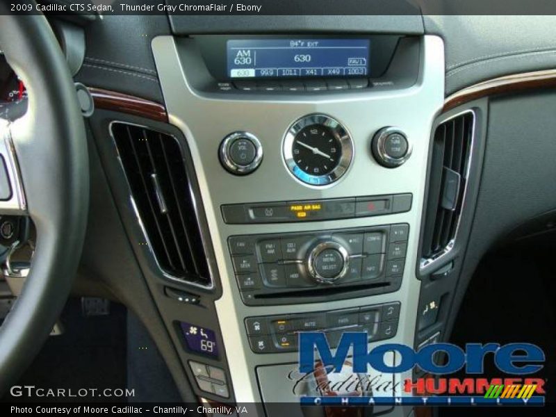 Thunder Gray ChromaFlair / Ebony 2009 Cadillac CTS Sedan