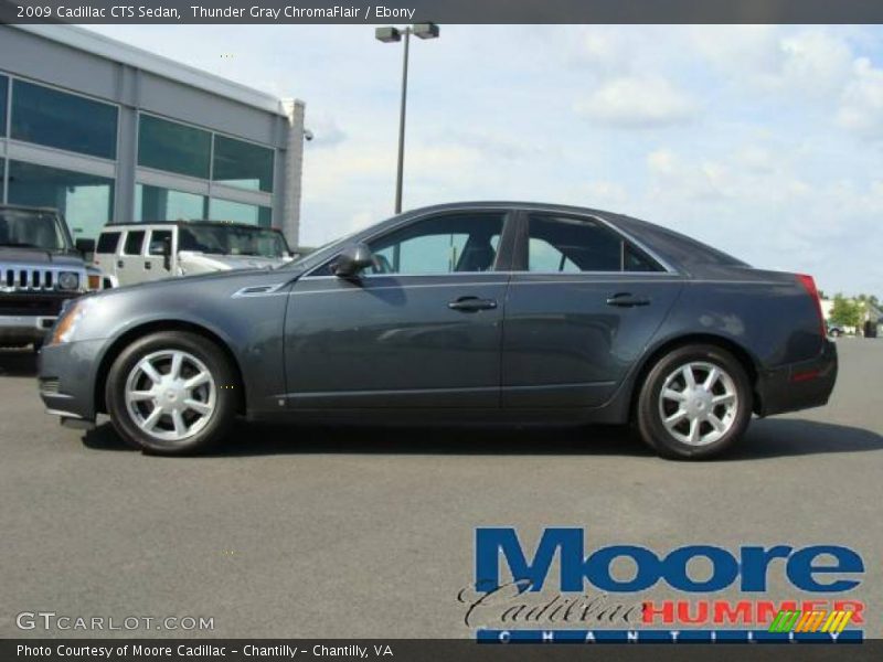 Thunder Gray ChromaFlair / Ebony 2009 Cadillac CTS Sedan