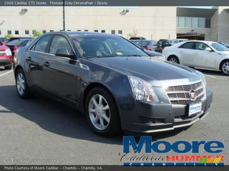 Thunder Gray ChromaFlair / Ebony 2009 Cadillac CTS Sedan
