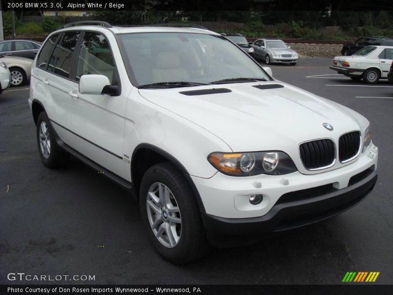 Alpine White / Beige 2006 BMW X5 3.0i