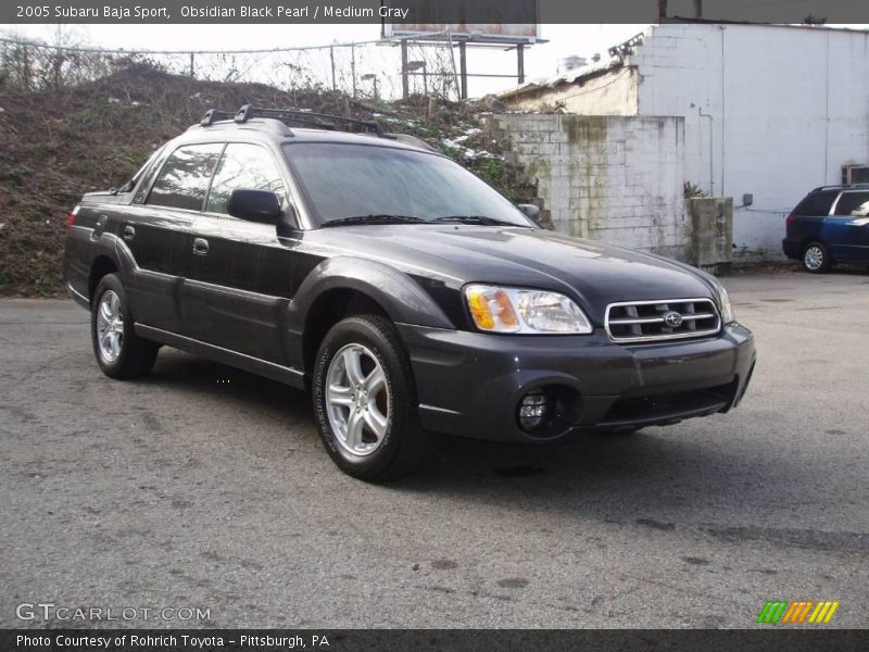 Obsidian Black Pearl / Medium Gray 2005 Subaru Baja Sport