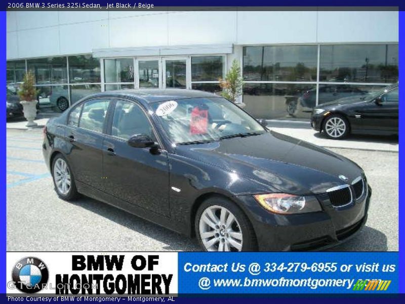 Jet Black / Beige 2006 BMW 3 Series 325i Sedan
