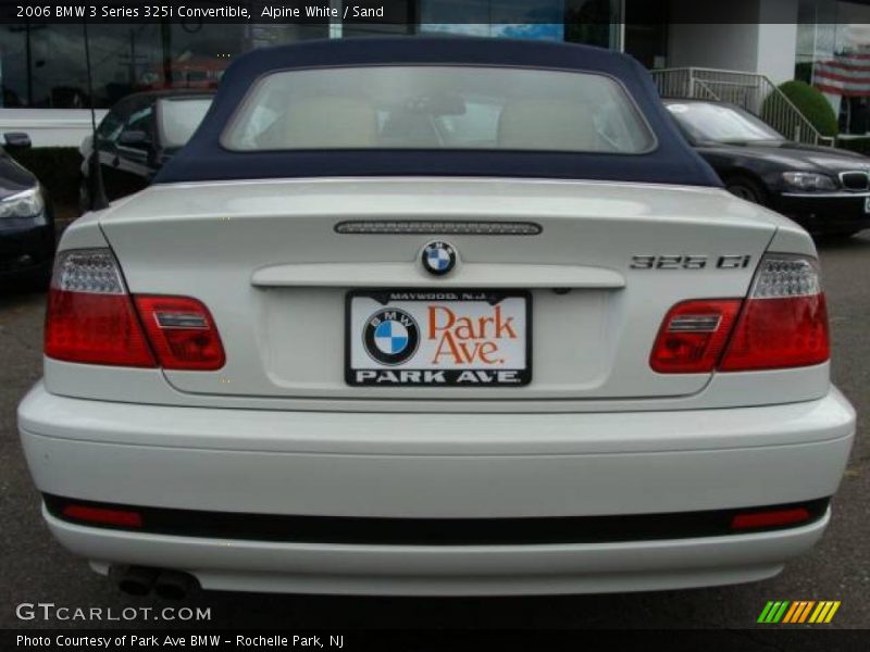 Alpine White / Sand 2006 BMW 3 Series 325i Convertible