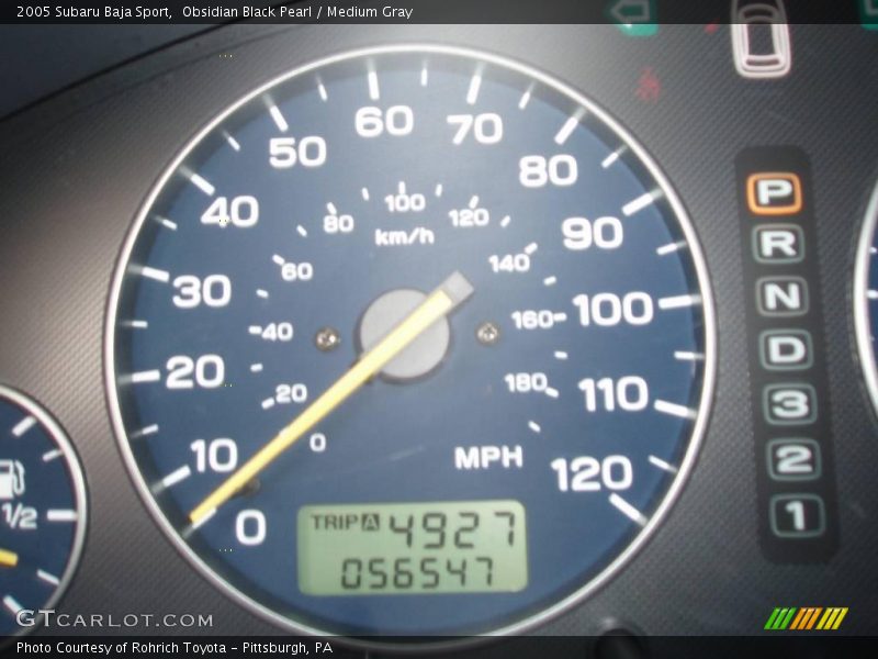 Obsidian Black Pearl / Medium Gray 2005 Subaru Baja Sport