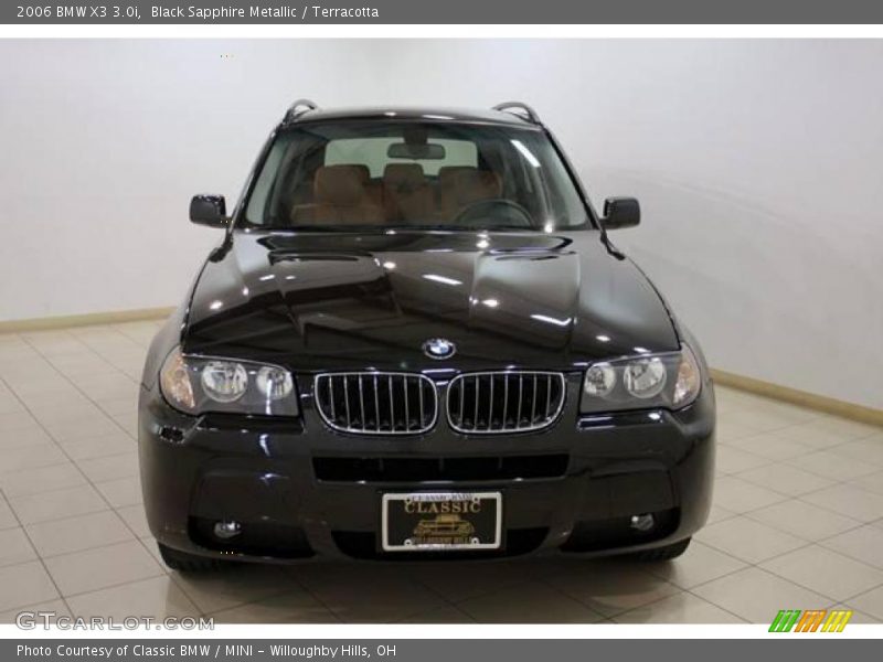 Black Sapphire Metallic / Terracotta 2006 BMW X3 3.0i