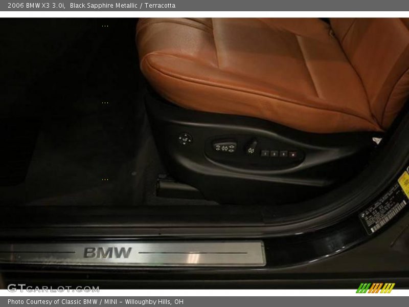 Black Sapphire Metallic / Terracotta 2006 BMW X3 3.0i
