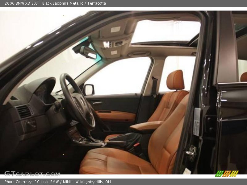Black Sapphire Metallic / Terracotta 2006 BMW X3 3.0i