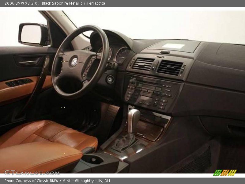 Black Sapphire Metallic / Terracotta 2006 BMW X3 3.0i