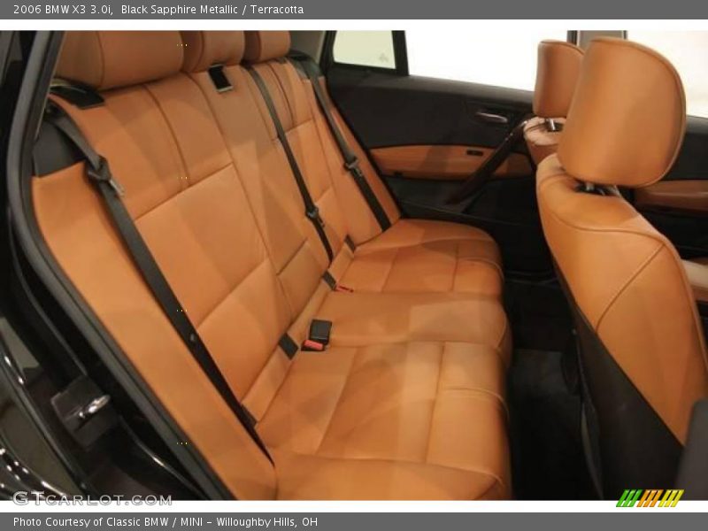 Black Sapphire Metallic / Terracotta 2006 BMW X3 3.0i
