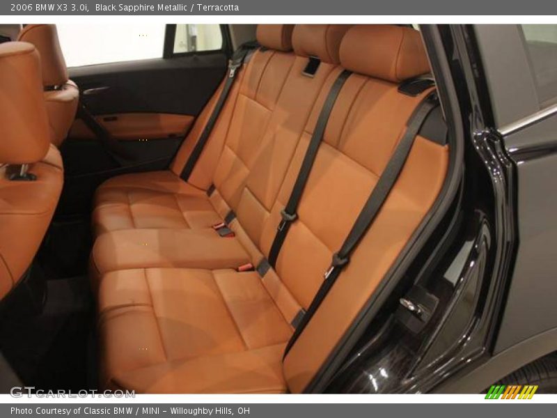 Black Sapphire Metallic / Terracotta 2006 BMW X3 3.0i