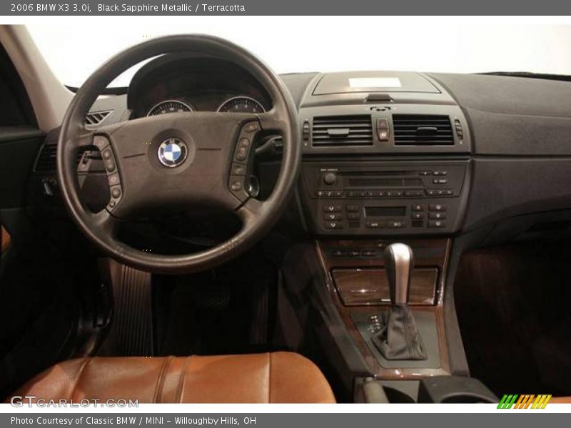 Black Sapphire Metallic / Terracotta 2006 BMW X3 3.0i