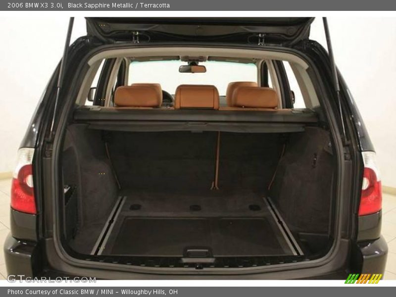 Black Sapphire Metallic / Terracotta 2006 BMW X3 3.0i
